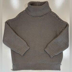 Blushing Heart Women’s Charcoal Turtleneck Knit Sweater